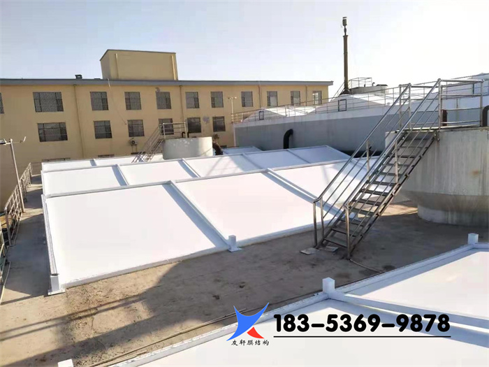 河北省保定市蠡县正忠皮革有限公司3600平方污水厌氧池反吊膜