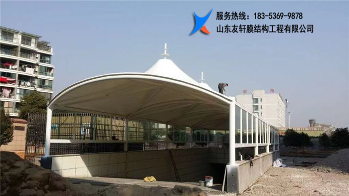 膜结构车库出入口