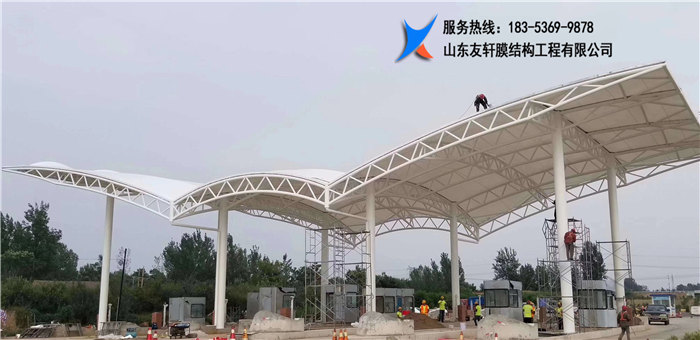 膜结构收费站通道